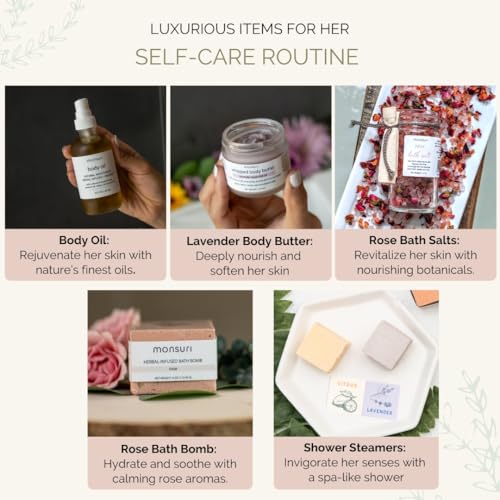 Mom's Spa Pampering Set - Self Care Gift Basket for New Mom & Women