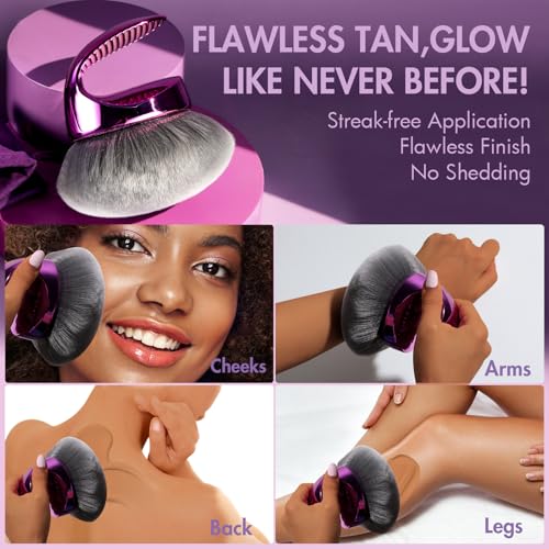 BS-MALL Extra-Large Multi-Purpose Body Brush ? Luxury Travel-Friendly Self Tanning & Loose Powder Makeup Brush with Super Soft Bristles for Daily Use & Even Application