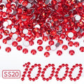 Red Flat Back Crystal Rhinestones SS20 4.6-4.8mm - 10,000PCS Bulk Embellishments Variation of THIS listing