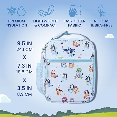 Kids Lunch Set with Bluey Play Day - Leak-Proof Bento Box & Water Bottle