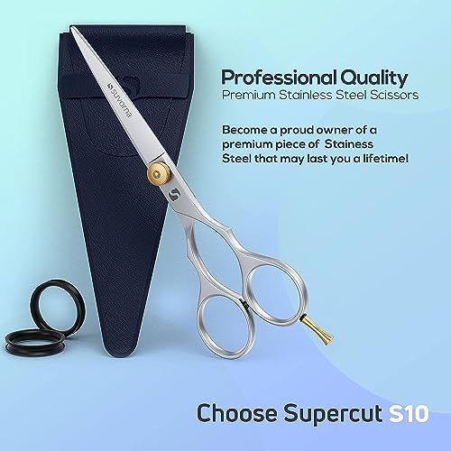 Suvorna 6-Inch Professional Hair Cutting Scissors for Barbers & Hairdressers