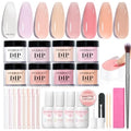 AzureBeauty Nude Pink Jelly Translucent Dip Powder Nail Kit – Long-Lasting Natural Finish