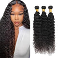 Ubinica 3-Pack Deep Wave Human Hair Bundles 8-12 Inch Natural Black 300g #1B