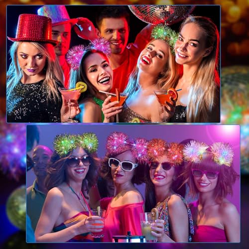 LED Cat Ears Headband Light Up Costume Accessory - Bright Color Variation