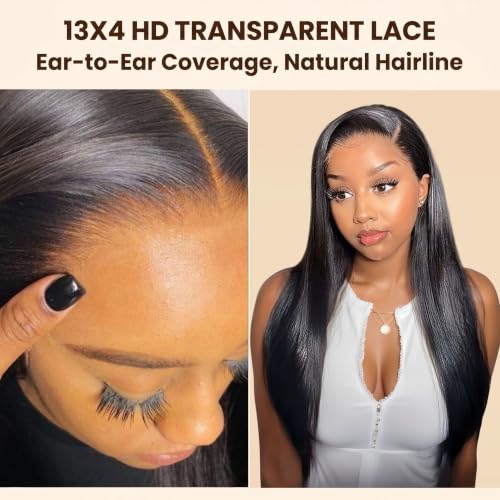 14 Inch HD Lace Frontal Closure 100% Brazilian Human Hair Silky Straight