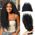 Licoville Water Wave I Tip Hair Extensions 22 Inch Natural Black Remy Human Hair - #WW / 50g