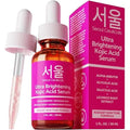 SeoulCeuticals Korean Skin Care Kojic Acid Serum Alpha Arbutin ? Dark Spot Remover Corrector Glycolic Acid + Salicylic Acid K Beauty 1oz