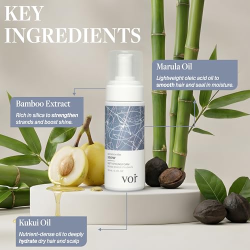 VOIR Secret in the Snow Soft Styling Foam for Curly Hair 160ML - 5.4 Fl Oz