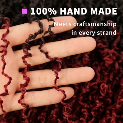 DRSSTIC 8 Inch TBUG Yanky Twist Crochet Hair 9 Pack Short Passion Twists for Women