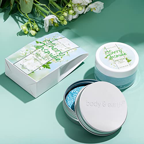 Jasmine Spa Gift Set for Women - 11PCS Self Care Gift Box with Bubble Bath, Lotion, Shower Gel & More