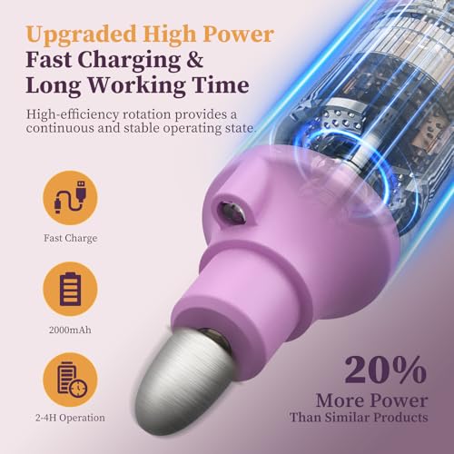 Pelcas Toenail Grinder for Thick Nails - Pink 8-in-1 Pedicure & Manicure Kit