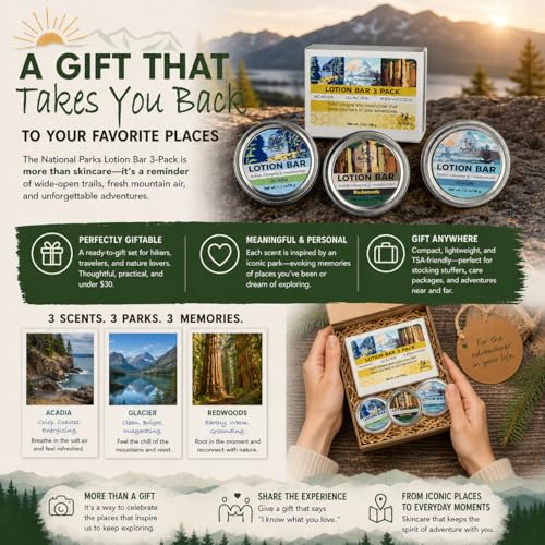 Natural Beeswax Lotion Bar Gift Set - 3-Pack with Shea & Mango Butters