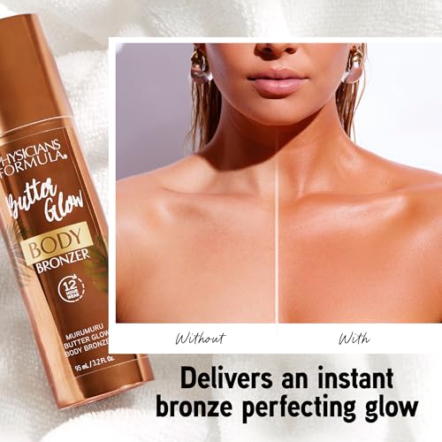 Physicians Formula Butter Glow Body Bronzer Light/Medium Waterproof Transfer-Proof Sunless Tan