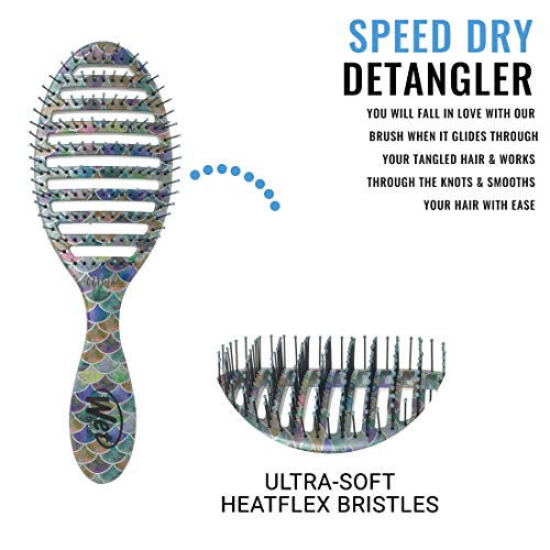 Wet Brush Speed Dry Hair Brush Mermaid Tail - Vented & Detangling, 1 Count