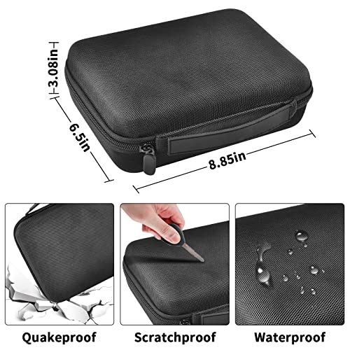 Large Black Hair Clipper & Trimmer Organizer Case for Men Grooming Kits
