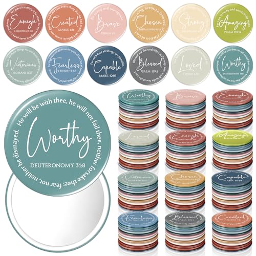 Mini Compact Mirrors Bulk 120 Pcs Christian Gifts for Women Morandi Variation of THIS listing
