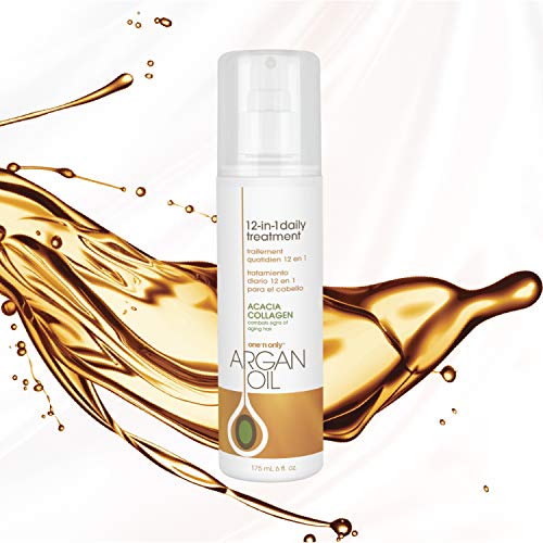 One N' Only Argan Oil 12-in-1 Daily Treatment Lightweight, Helps Control Frizz, Smooths, Detangles, Moisturizes, Strengthens and Adds Body to Dry, Damaged Hair, 6 Fl Oz