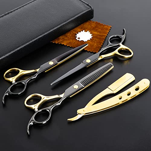 6.7 Inch Professional Hair Cutting Scissors Set with Japanese Steel & Adjustable Tension