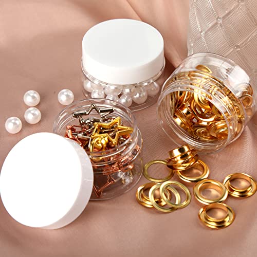 SATINIOR 2 oz Plastic Jars with Lids, 100-Pack Wide Mouth Containers for Lotion, Cream, Body Butters