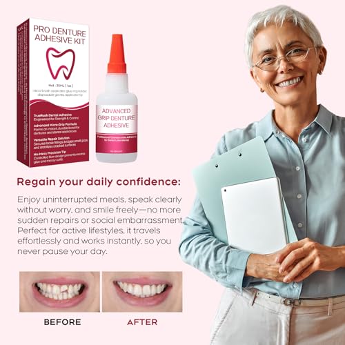 Dental Lab Instant Bonding Glue for Dentures & Dental Tools - Fast-Setting 15-60 Sec