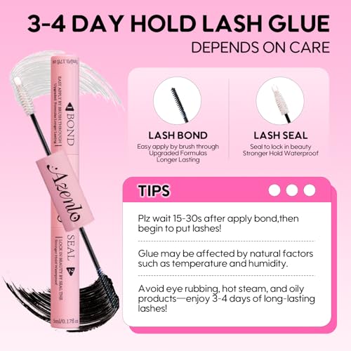 Lash Extensions 40D+60D Cluster 240pcs DIY Lash Clusters 10-16mm Eyelash Clusters Individual Think Band Lash Kit (40D+60D Kit)