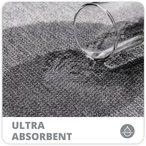 Grey 3'x6' Ultra Thin Non-Slip Bathroom Runner Rug - Quick Dry, Machine Washable