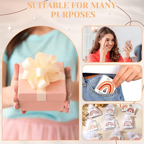 Mini Pocket Mirror Set 18 Pcs with Magnifying & Inspirational Quotes for Women