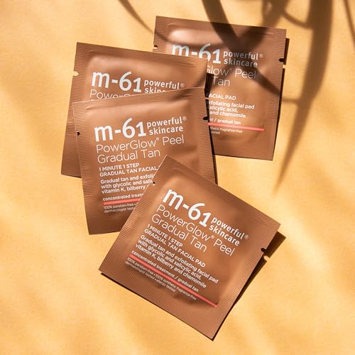 PowerGlow Peel Gradual Tan & Exfoliating Facial Peel - 30 Count
