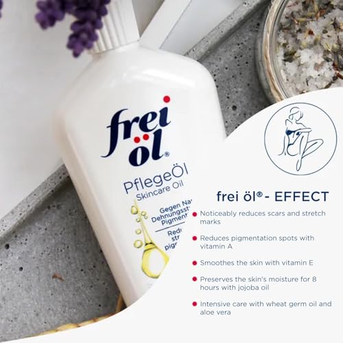 Frei Öl Nourishing Body Oil for Stretch Marks & Scars - Fast Absorbing, Vegan, 125ml