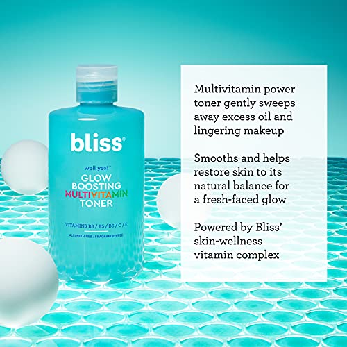Bliss Complete Radiance Skincare Set - Vitamin C Serum, Hydrating Toner & Brightening Moisturizer - Anti-Aging, Dark Spot Reduction, Skin Brightening & Hydration - Clean, Vegan & Cruelty-Free - 3 Pack