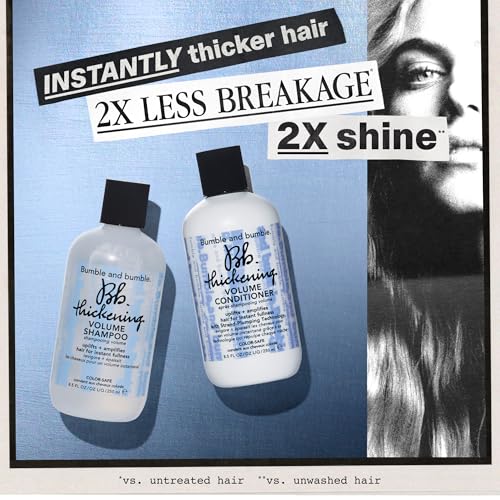 Volumizing Conditioner for Fine to Medium Hair - 8.5 Fl Oz - Lightweight & Hydrating - Color Safe & Detangling