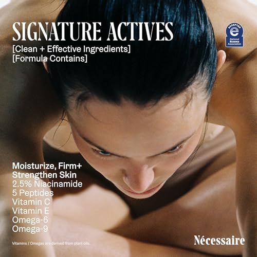 N?cessaire The Body Lotion Fragrance-Free - Multi-Peptide Moisturizer - Firming Body Lotion for Women + Men. 2.5% Niacinamide. Non-Comedogenic + Hypoallergenic for Sensitive Skin? 200 ml/6.8 fl oz