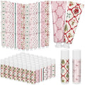 96 Pcs 48 Sets Valentine's Day Hand Cream and Lip Balm Bulk Gift Set, 6 Scents Coquette Bow Valentine's Day Travel Size Hand Lotion Lip Care Gift for Women Staff Coworkers
