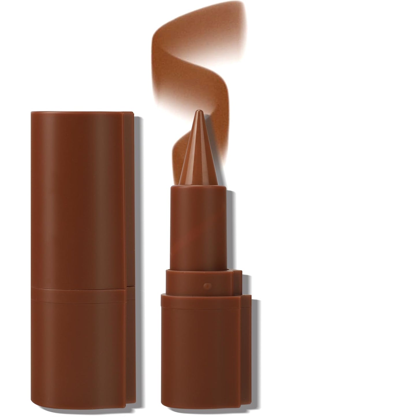 2 in 1 Lip Liner and Lipstick Combo Set, Matte Brown Lip Liner【Smudging Formula】【Long Lasting】【Silky and Smooth】Creamy Lip Pencil Crayon, Tapered Design Create Gradient Lip Makeup（04# Toffee）