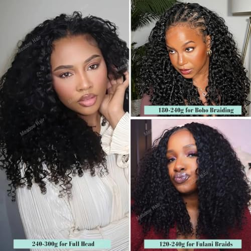 20 Inch/60g Knotless Crochet Hair Extensions - Brazilian Virgin Human Hair