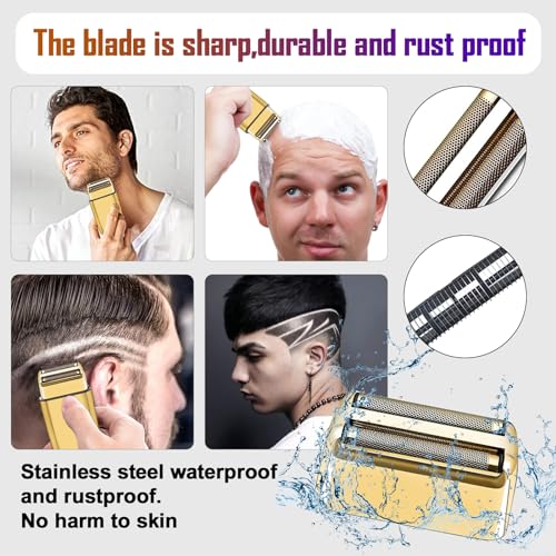 FXFS2G/FXFS2 Replacement Foil & Cutters 4-Piece Pack for BaBylissPRO Shaver Golden-4PCS