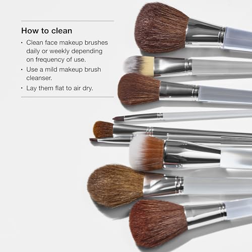 Clinique Flat Concealer Undereye + Face Blending Brush For Makeup | Helps Cover Dark Circles + Imperfections