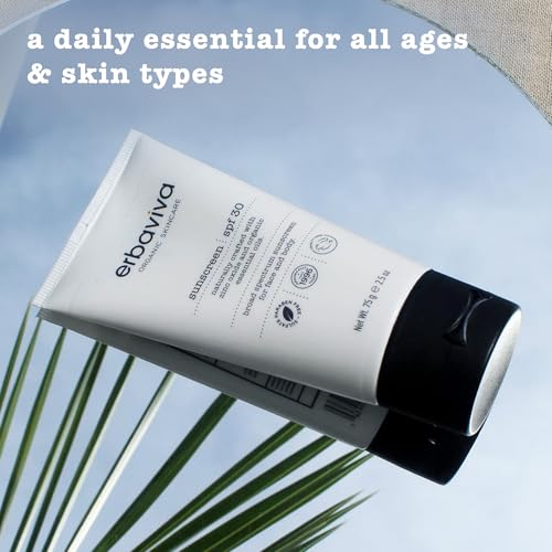 Mineral Sunscreen SPF 30 - Reef Safe, Hydrating, Organic Aloe & Oils 2.5 oz