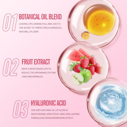 Fruit Lip Mask Set with Honey & Vitamin E, Moisturizing Overnight Treatment, Effective Reduces Lip Lines Prevention Dry and Cracked (6 Flavors)