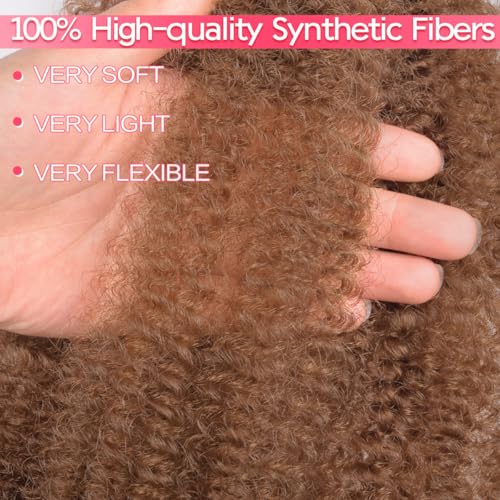 Pre-Separated Afro Twist Hair Extensions #30 18 Inch Pack of 8 for Braiding & Styles