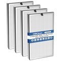 HillClean 4 Pack Replacement HEPA & Activated Carbon Filters for MA Series 112 Air Purifier