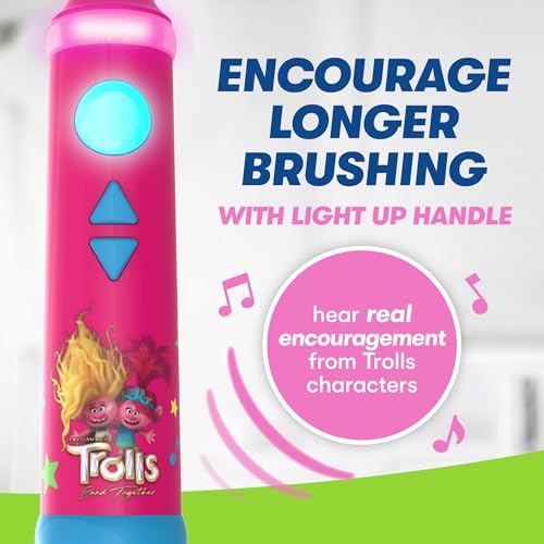 FIREFLY Trolls Play Action Sonic Toothbrush Kit with Lights & Music – 1 Count