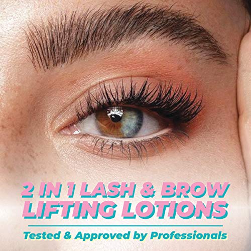 Lash & Brow Lift Lotions Set - 10 Treatments for Eyelash & Eyebrow Perm & Lamination