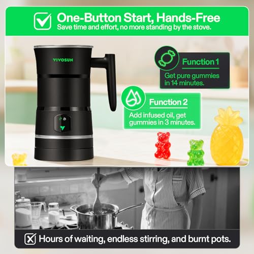 VIVOSUN Gummy Maker Machine - Hands-Free Edible & Oil Infused Candy Kit