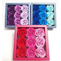 3 Boxes (27 Pcs Total) of Flora Scented Rose Flower Bath Soap, Plant Essential Oil Rose Soap in Gift Box, Gift for Anniversary/Birthday/Wedding/Valentine¡¯s Day/Mother¡¯s Day