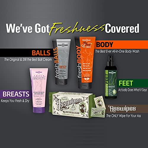 Men's Anti-Chafing Lotion Travel Pack Set - 60 Single-Use Fresh Balls On-The-Go 0.07 Fl Oz