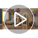 White LED Arched Full Length Mirror 56x21 with Dimmable Lights