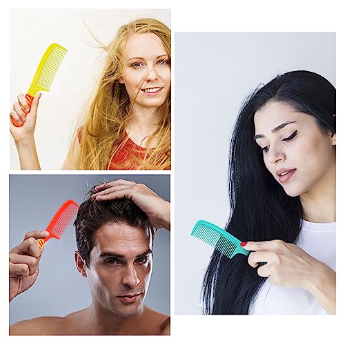 Disposable Hair Combs Bulk Pack 8.1 Inch Individually Wrapped 50 Count - Colorful Styling Tools