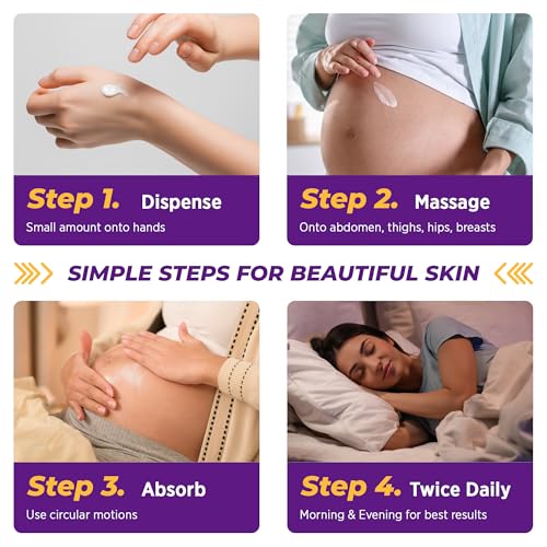 Stretch Mark Cream Prevention for Pregnancy - Maternity Cream 4 oz (120g)