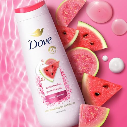 Dove Watermelon & Guava Body Wash - MicroMoisture Hydrating Shower Gel for Women, 2 Pack
